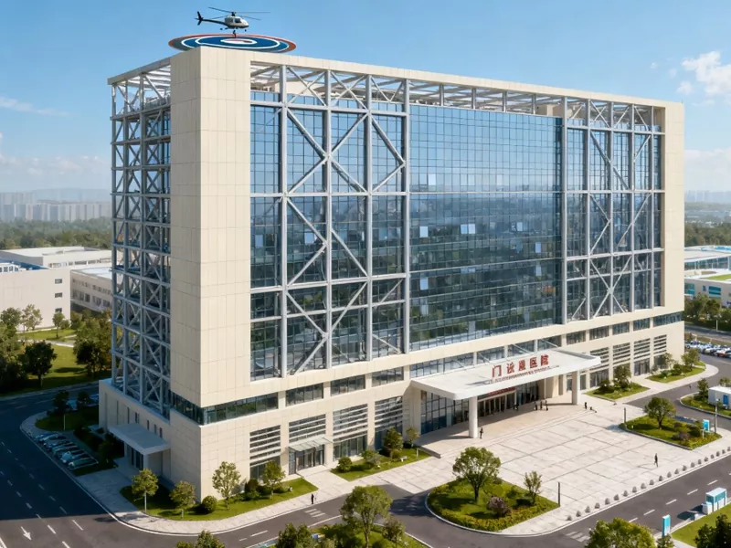 Højhus præfabrikeret metal hospitalsbygning