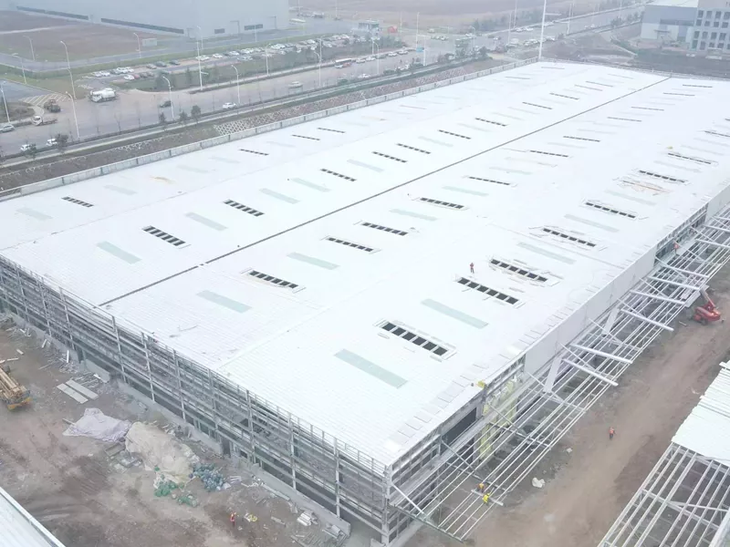 Stor span stål struktur konstruktion sandwich panel væg