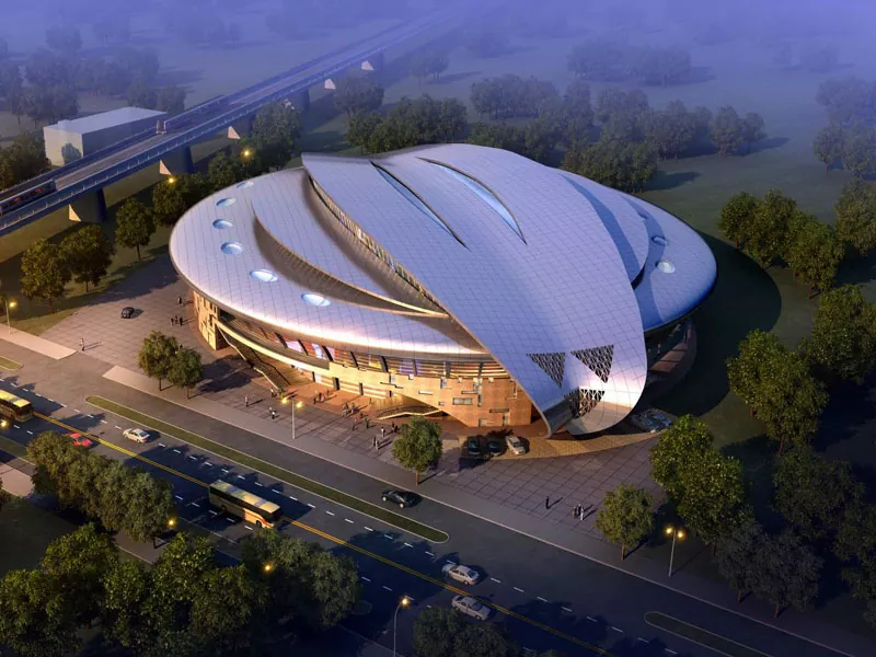 Prefab Stadium -konstruktion med stålstruktur