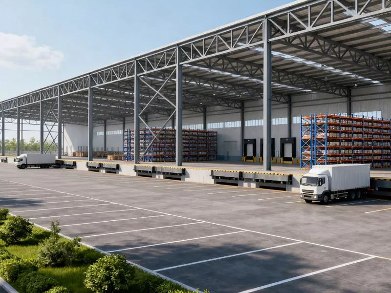 Stålkonstruktions distributionscenterbygning